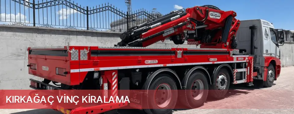 Kırkağaç İlçemi Vinç Kiralama